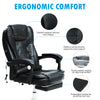 Luxury Office Computer Massage Chair Gaming Swivel Recliner Leather Executive