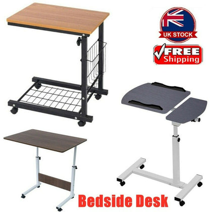 C Shaped Side Table Snack Coffee Tray End Table Living Room Under Sofa Table UK