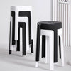 10x Stacking Plastic Dining Stool Space Saving Living Room Kitchen Chair Seating