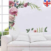 Wall Sticker Peony Rose Flower Wall Decal Nursery Home Sticker Decor Art Mural