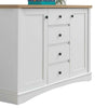 Carden Sideboard 2 Doors 4 Drawers Buffet Storage Cabinet Cupboard White Oak