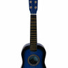 New 23" Plywood 15 Frets Acoustic Guitar Blue w/ 6 String For Children Kids