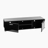 Modern TV Unit Cabinet Stand Living Room Set 140cm High Gloss Doors Black Fast