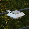 White Solar Powered Practical Modern Outdoor Garden Wall Fence LED Gutter Light