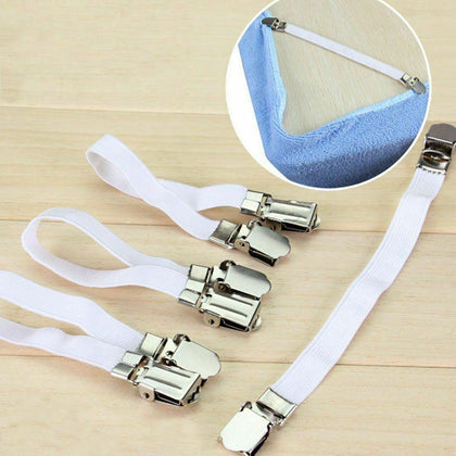 4pc Sheet Gripper Bed Mattress Holder Fastener Gripper Clips Suspender Strap
