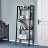 4 Tier Ladder Shelf Bookshelf Bookcase Storage Rack Metal Frame Display Stand