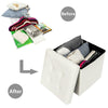 Folding Storage Ottoman Seat Stool Footstool Toy Storage Box