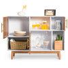 3-Door Sideboard w/Storage Compartments Modern Standing Cabinet Buffet TV Stand