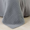 Stylish Bedspread Quilted Comfortable Bedding Cover Double Sided Polyester Grey