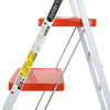 2/3 Step Ladders Portable Compact Folding Metal Ladder Stool Heavy Duty Steel