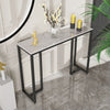 Sturdy Marble Top Console Table Sofa Side Table for Hall Entryway Home Furniture