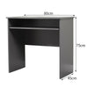 Home Office Desk Table Workstation Sliding Keyboard Shelf Black White Grey Oak