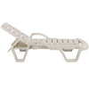 Sun Lounger Outdoor Garden Patio Relaxer White Recliner Bed Terrace Furniture