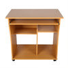 Wood Computer Desk Drawer Shelf Keyboard Tray Corner PC Table Laptop Home Office