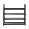 4 Tiers Metal Shoe Rack for 20 Pairs Shoe Storage Stand Organiser Shelf Unit UK