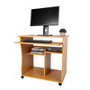 Wood Computer Desk Drawer Shelf Keyboard Tray Corner PC Table Laptop Home Office