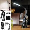 LED Dimmable Reading Bedside Lights Table Desk Light Calendar Clock Touch Adjust