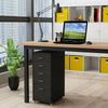 Office Metal Filing Cabinet Cupboard Drawer Unit on Castors Cabinet 5 Drawers UK