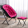 Folding Sleeper Chair with Stool Tufted Fabric Recliner Leisure Lounge Lazy Sofa