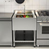 Stainless Steel Commercial Kitchen Sink Catering Sink Single Double Bowl Drainer
