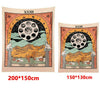 Tarot Tapestry The Moon Tarot Card Tapestry Medieval Europe Mysterious with for