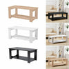Modern Coffee Tea Table Writing Desk with Lower Shelf Storage Unit Home Office