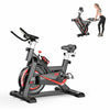 Black Exercise Bike Home Gym Bicycle Cycling Cardio Fitness Training Indoor Use