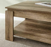 Modern Coffee Table with Storage Shelf Magazine Rack Living Room Furniture