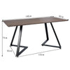 Dining Table and Chairs 4 6 Set Metal Leg Suede Dining Room Chair Office Kitchen
