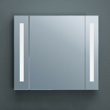 Luxury Bathroom Cabinet with Mirror LED Lights 220V Socker Sensor Dimister Pad