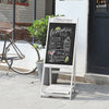 LARGE 110CM X 40CM WOODEN A BOARD CHALKBOARD PAVEMENT SIGN SANDWICH PUB CAFE UK