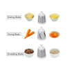 Manual Vegetable Slicer Cutter Multifunction Grater Food Chopper Machine 3 Blade