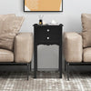 Modern Versatile Side Table End Table Sofa Bedside Table Nightstand W/ 2 Drawers