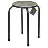 Metal Stool Stacking Dining Living Room Kitchen Breakfast Seating Stackable Seat
