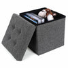 Ottoman Storage Seat Stool Trunk Toy Chest Bedding or Blanket Box Folding Bench