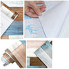 6M Retro Blue Grey Wood Grain Wallpaper Self Adhesive Waterproof Wall Stickers