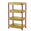 Strong 4 Tier Vegetable Rack Fruit Storage Kitchen Utility Stacking Basket