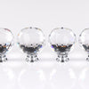 8pcs Clear Diamond Crystal Glass Door Knobs Handles Drawer Wardrobe Cabinet