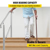 1 to 3 Step Railing Stainless Steel Adjustable Outdoor Stair Handrail Deco