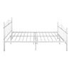4ft6 Double Bed Frame Metal Bed Solid Bedstead Base with Large Storage Space New