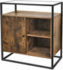 Industrial Style Cabinet Storage Cupboard Slim Unit Small Sideboard Vintage