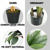 120CM Artificial Ficus Tree Realistic Fake Decorative Plant with Plastic Pot