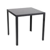 2/4 Set Dining Table NO Chair Tempered Glass Tabletop Metal legs Square Kitchen