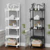 3/5 Tier Metal Bathroom Storage Shelf Slim Shelving Unit Organizer Display Racks