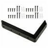 4x Black Wall Mounted L Shaped Angle Shelf Brackets Heavy Duty Corner Support UK