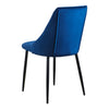2/4/6 Modern Slope Dining Chairs Velvet Seat Metal Legs Home Kichen Chair Set UK