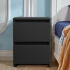 Modern 2 Drawer Chest of Drawers Bedside Table Cabinet Nightstand Bedroom