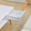 Rectangle Coffee Table Television TV Stand Side Storage Unit with Drawer Shelf