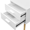 White Bedside Table Cabinet Unit Side End Table Bedroom Furniture Modern