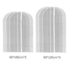 6 PACK SET CLEAR GARMENT DRESS SUIT CLOTHES COAT COVER PROTECTOR TRAVEL ZIP BAGS